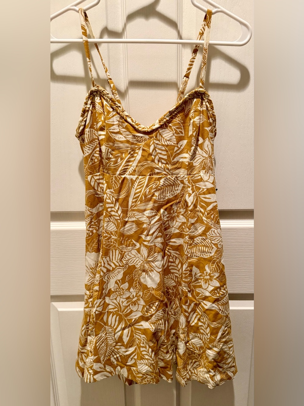 Sincerely Jules NWT Tropical Linen Blend Mini Dress Size M